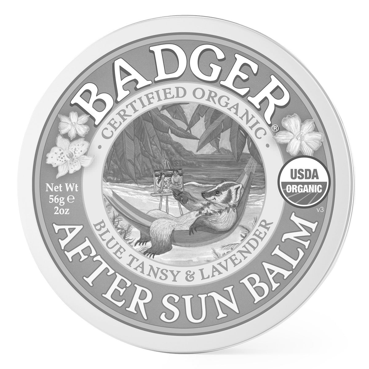 After Sun Balm Organic Skin Moisturizer Badger Balm
