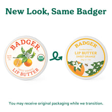 Load image into Gallery viewer, sweet orange lip butter new look same badger