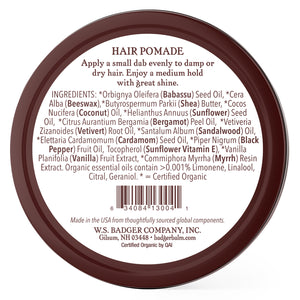 organic hair pomade ingredients