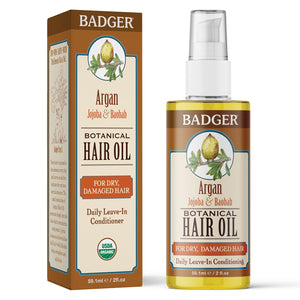 organic argan hair oil bottle box