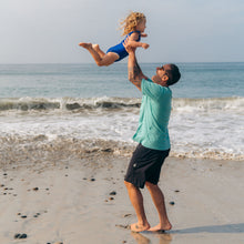 Load image into Gallery viewer, baby mineral sunscreen cream dad and baby on beach