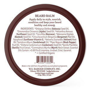 beard balm organic beard moisturizer ingredients