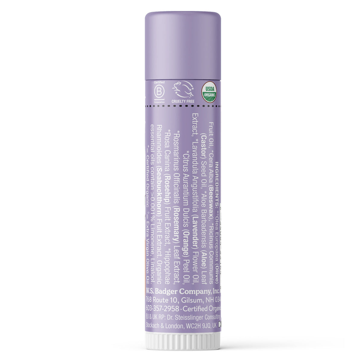 Organic Classic Lip Balm - Lavender & Orange | Badger Balm