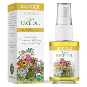 organic argan face oil bottle box
