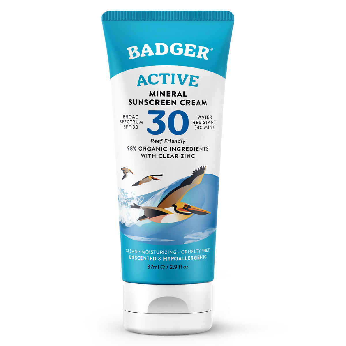 Badger SPF 30 Unscented Sunscreen
