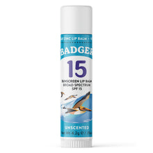 Load image into Gallery viewer, lip sunscreen mineral zinc oxide SPF 15 lip balm