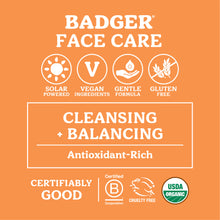 Load image into Gallery viewer, organic seabuckthorn face cleansing oil certifications