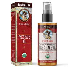 Load image into Gallery viewer, organic pre shave oil bottle box