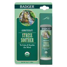 Load image into Gallery viewer, stress soother organic aromatherapy stick packaging