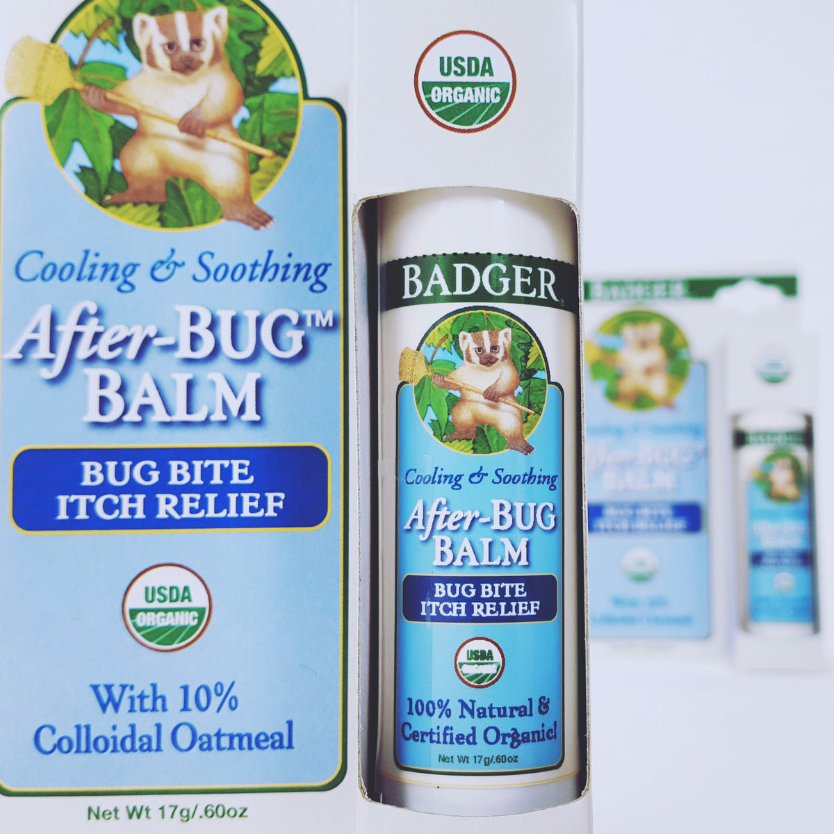 Badger Using Lotion Introducing: After-Bug Balm | Badger Blog Post