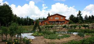 Badger headquarters in Gilsum New Hampshire - as pictured from the gardens, 2014.