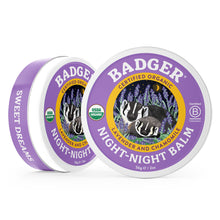 Load image into Gallery viewer, night night sleep balm for kids tins sides
