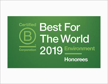 Badger Award - 2019 B Corp Best for the World Environment