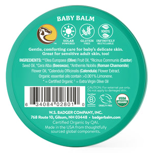 baby balm organic moisturizer ingredients