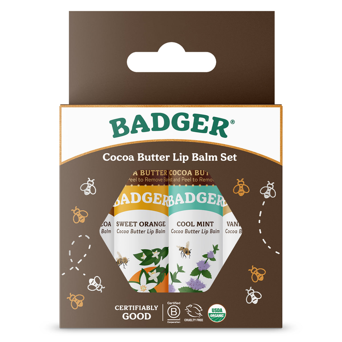 Cocoa Butter Lip Balm Gift 4-Pack