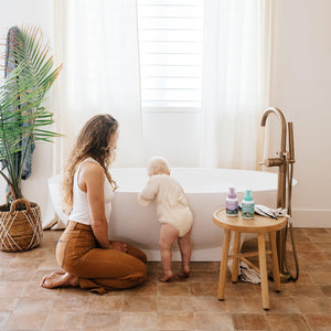 baby foaming shampoo and wash lifestyle