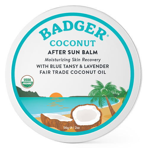 coconut after sun balm tin