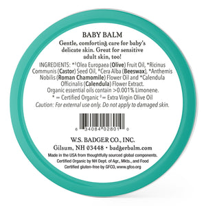 baby balm organic moisturizer ingredients