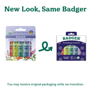 aromatherapy travel kit new look same badger