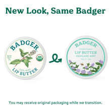 Load image into Gallery viewer, mint lip butter new look same badger
