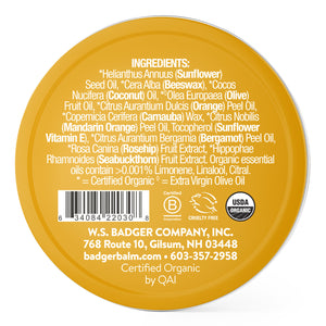 sweet orange lip butter tin ingredients