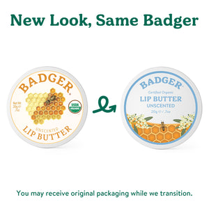 unscented lip butter new look same badger
