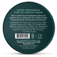 Load image into Gallery viewer, Badger Organic Hair Pomade
