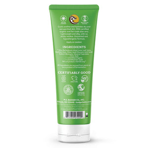 pure aloe vera gel back