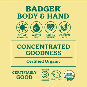 badger balm unscented hand moisturizer certifications