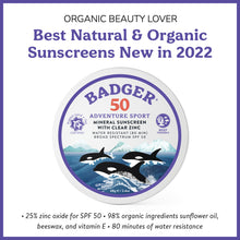 Load image into Gallery viewer, Organic Beauty 2022 Best Sunscreen Award
