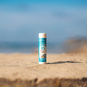 active mineral sunscreen stick SPF 35 lifestyle