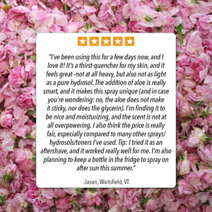 balancing mist organic rosewater review