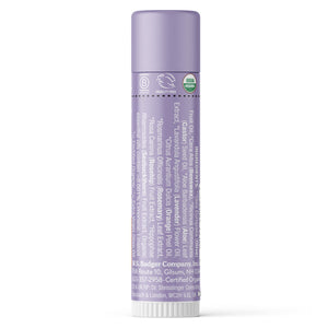 organic classic lip balm lavender orange back of tube