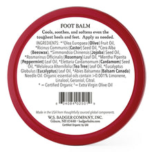 Load image into Gallery viewer, foot balm organic treatment ingredients
