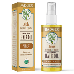 organic jojoba hair oil bottle box