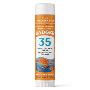 kids mineral sunscreen face stick SPF 35