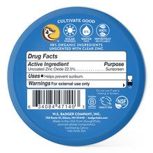 Load image into Gallery viewer, reef safe mineral sunscreen tin back
