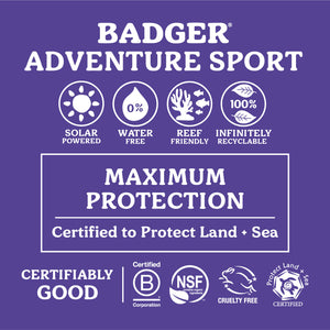 adventure sport reef safe mineral sunscreen SPF 50 certifications