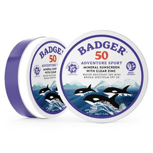 adventure sport reef safe mineral sunscreen SPF 50 side