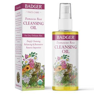 rose face cleansing oil bottle box