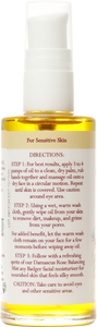 organic face cleansing oil unscented side