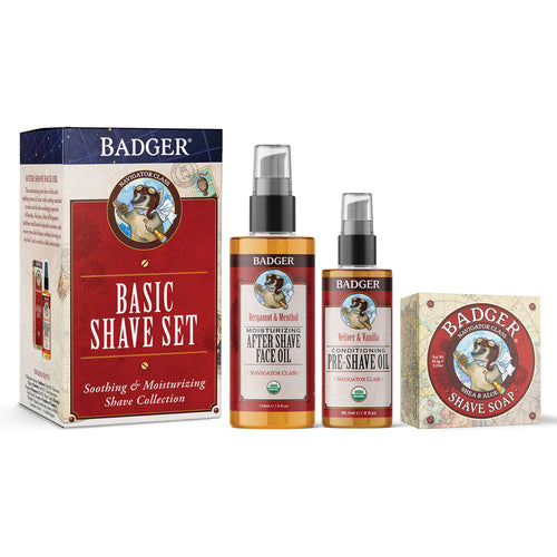organic shaving gift set