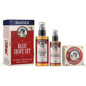 organic shaving gift set