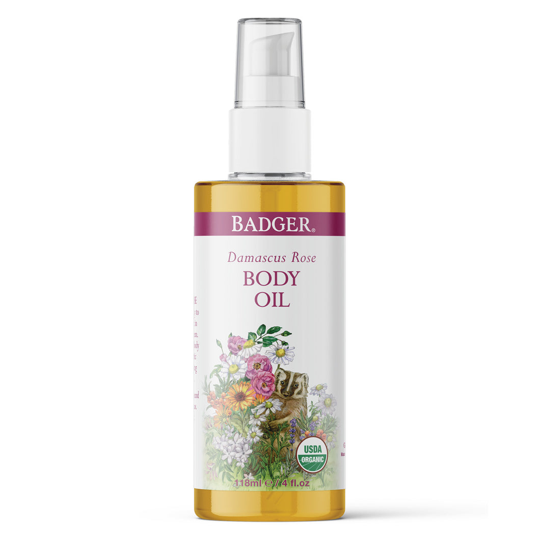 organic rose body oil