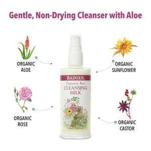 rose cleansing milk organic ingredients