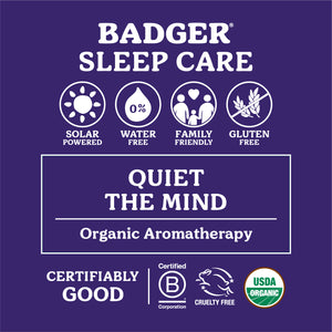 sleep balm organic certifications