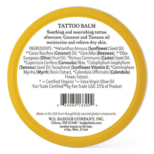 organic tattoo balm ingredients